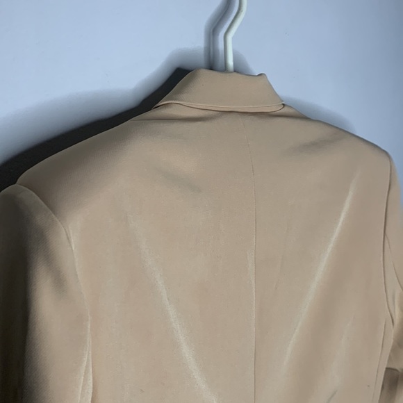 Sister Jane Harlow Double-Breasted Neutral Tan Blazer Coat Jacket size Small - Picture 12 of 16